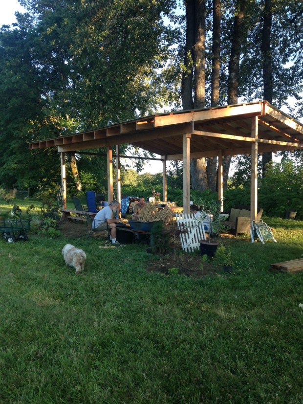 outdoor dinners with new friends